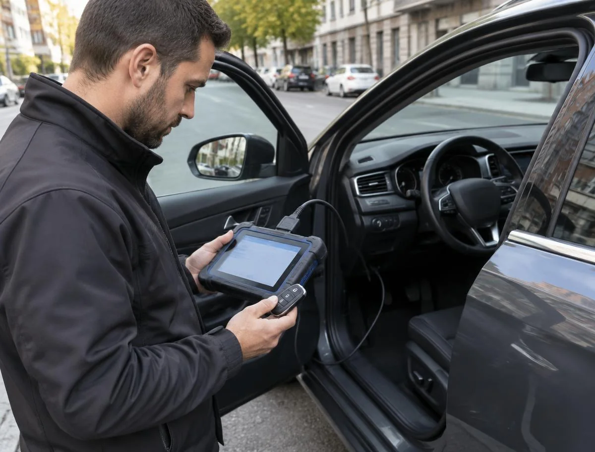 Programmation d'une clé de voiture